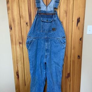 Schmidt Blue Denim Overalls Y2K 90’s workwear Vintage